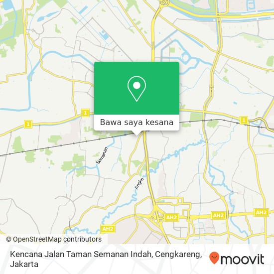 Peta Kencana Jalan Taman Semanan Indah, Cengkareng