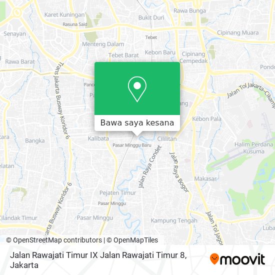 Peta Jalan Rawajati Timur IX Jalan Rawajati Timur 8