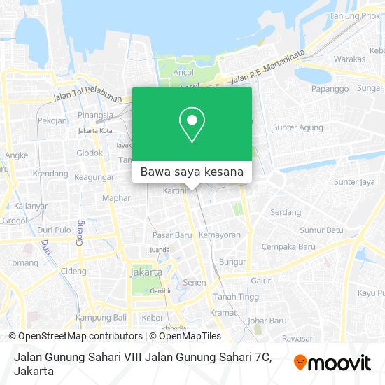 Peta Jalan Gunung Sahari VIII Jalan Gunung Sahari 7C