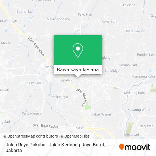 Peta Jalan Raya Pakuhaji Jalan Kedaung Raya Barat