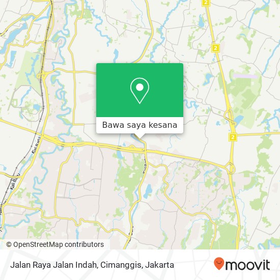 Peta Jalan Raya Jalan Indah, Cimanggis