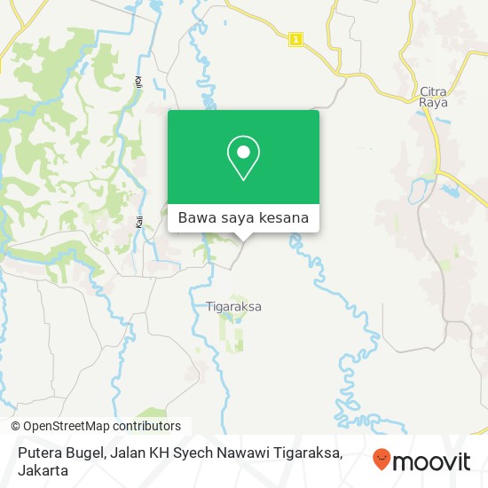 Peta Putera Bugel, Jalan KH Syech Nawawi Tigaraksa