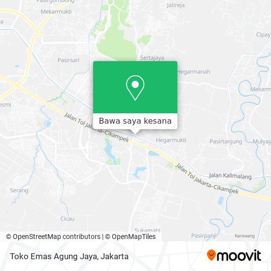 Peta Toko Emas Agung Jaya