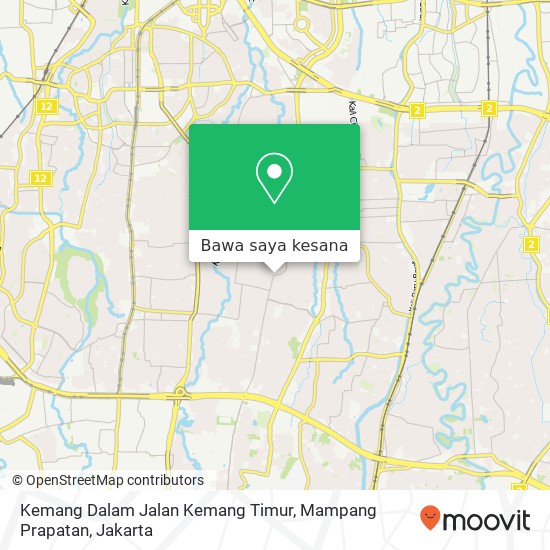 Peta Kemang Dalam Jalan Kemang Timur, Mampang Prapatan