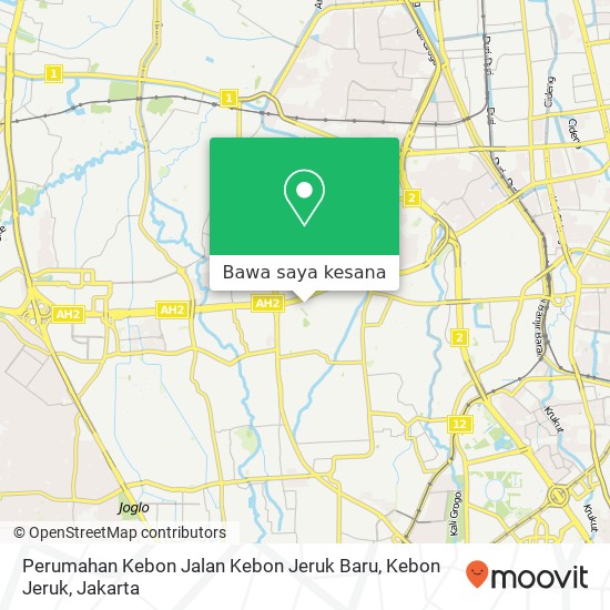 Peta Perumahan Kebon Jalan Kebon Jeruk Baru, Kebon Jeruk