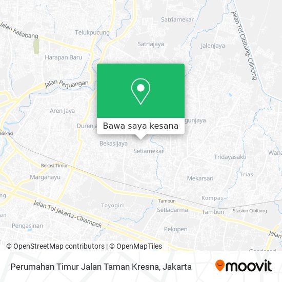 Peta Perumahan Timur Jalan Taman Kresna