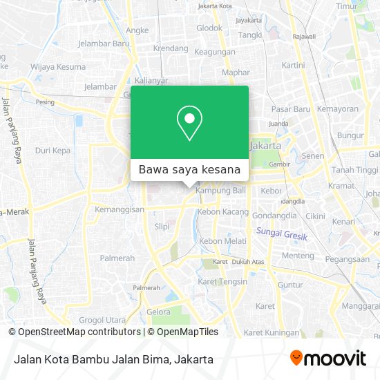 Peta Jalan Kota Bambu Jalan Bima