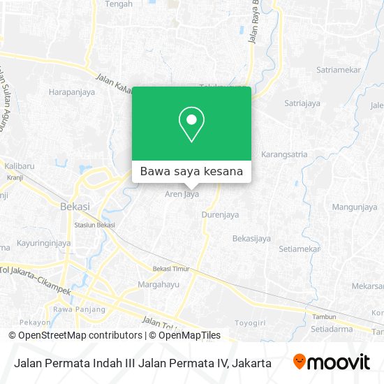 Peta Jalan Permata Indah III Jalan Permata IV