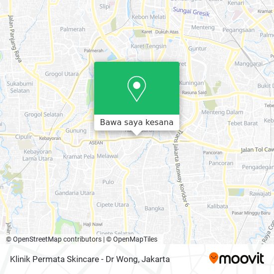 Peta Klinik Permata Skincare - Dr Wong