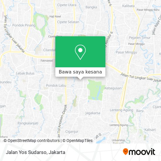 Peta Jalan Yos Sudarso