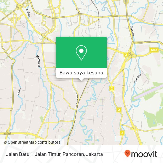 Peta Jalan Batu 1 Jalan Timur, Pancoran