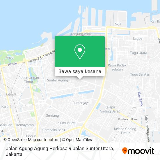 Peta Jalan Agung Agung Perkasa 9 Jalan Sunter Utara