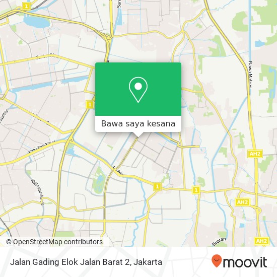 Peta Jalan Gading Elok Jalan Barat 2