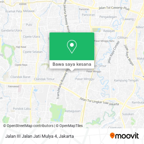 Peta Jalan III Jalan Jati Mulya 4