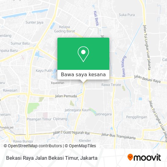 Peta Bekasi Raya Jalan Bekasi Timur