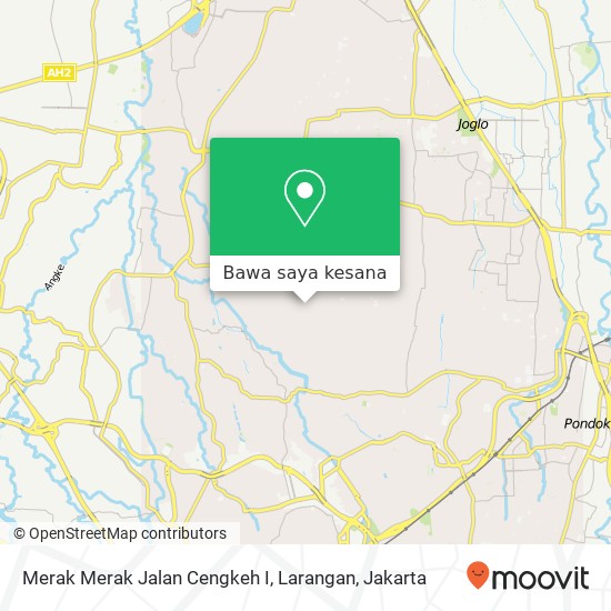 Peta Merak Merak Jalan Cengkeh I, Larangan