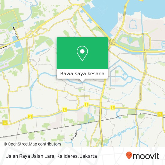 Peta Jalan Raya Jalan Lara, Kalideres