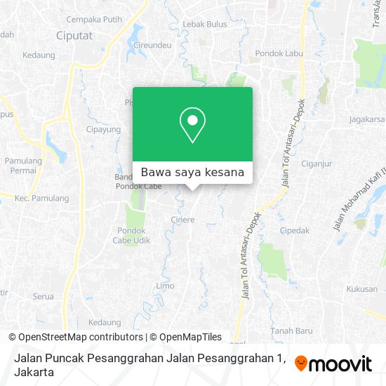 Peta Jalan Puncak Pesanggrahan Jalan Pesanggrahan 1