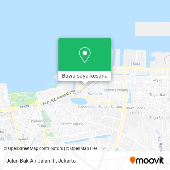 Peta Jalan Bak Air Jalan III