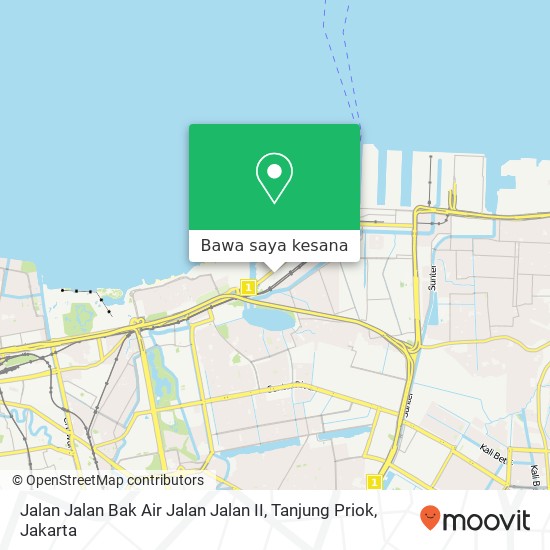 Peta Jalan Jalan Bak Air Jalan Jalan II, Tanjung Priok