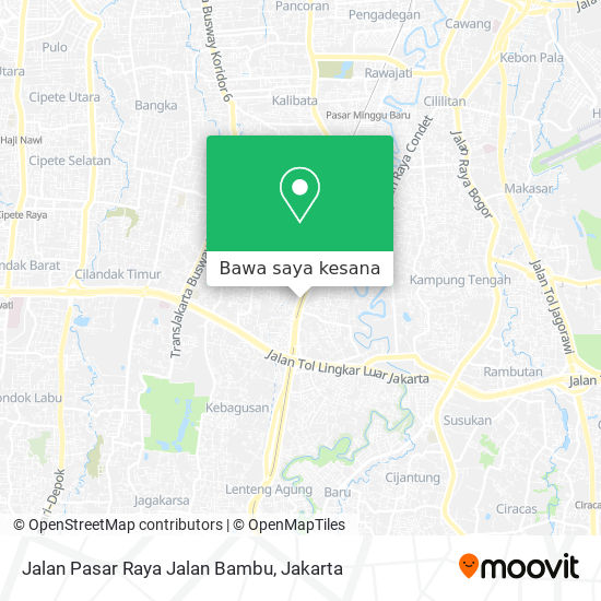 Peta Jalan Pasar Raya Jalan Bambu