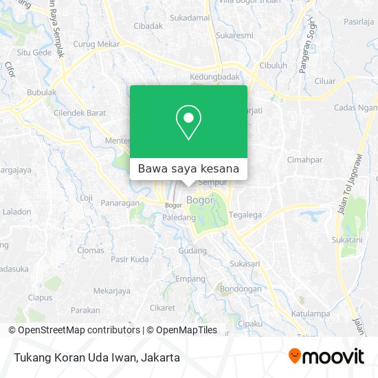 Peta Tukang Koran Uda Iwan
