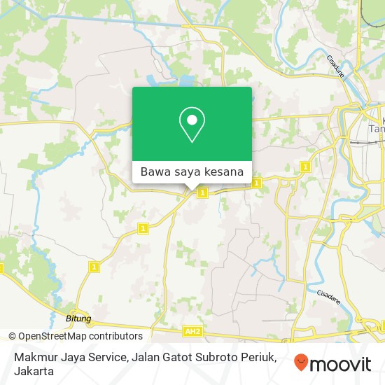 Peta Makmur Jaya Service, Jalan Gatot Subroto Periuk