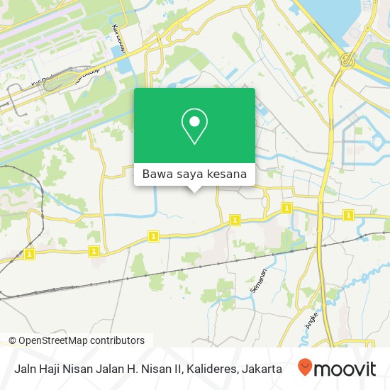 Peta Jaln Haji Nisan Jalan H. Nisan II, Kalideres