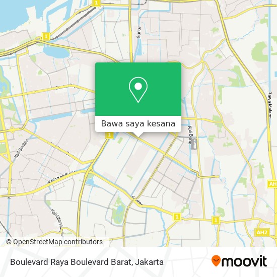 Peta Boulevard Raya Boulevard Barat