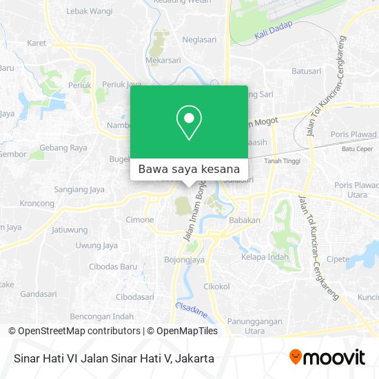 Peta Sinar Hati VI Jalan Sinar Hati V