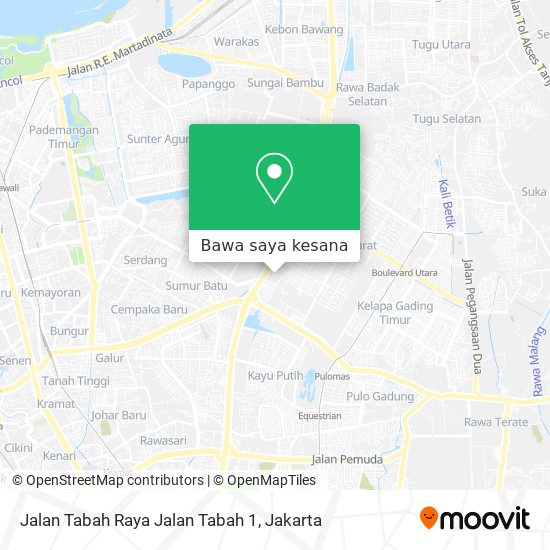 Peta Jalan Tabah Raya Jalan Tabah 1