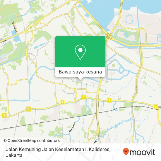 Peta Jalan Kemuning Jalan Keselamatan I, Kalideres