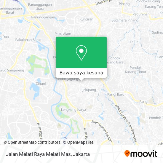 Peta Jalan Melati Raya Melati Mas