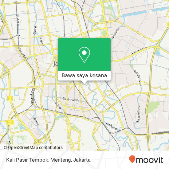 Peta Kali Pasir Tembok, Menteng