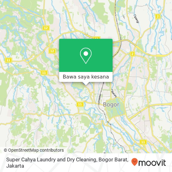 Peta Super Cahya Laundry and Dry Cleaning, Bogor Barat