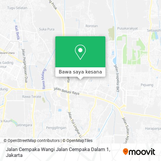 Peta Jalan Cempaka Wangi Jalan Cempaka Dalam 1