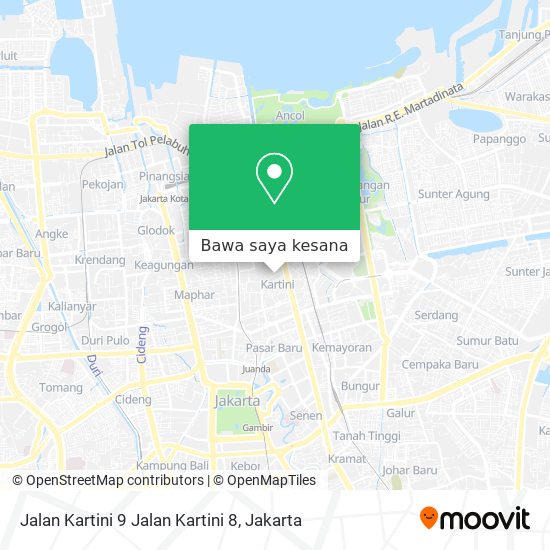 Peta Jalan Kartini 9 Jalan Kartini 8