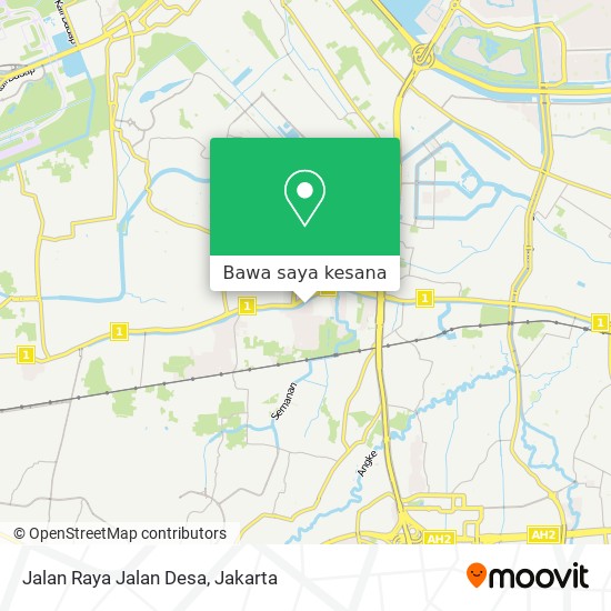 Peta Jalan Raya Jalan Desa