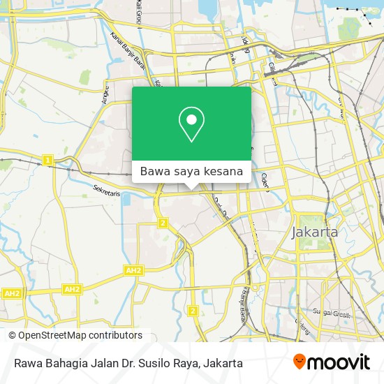 Peta Rawa Bahagia Jalan Dr. Susilo Raya