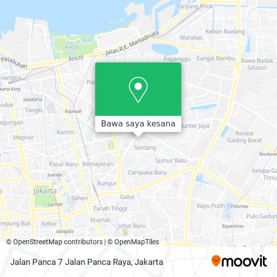 Peta Jalan Panca 7 Jalan Panca Raya