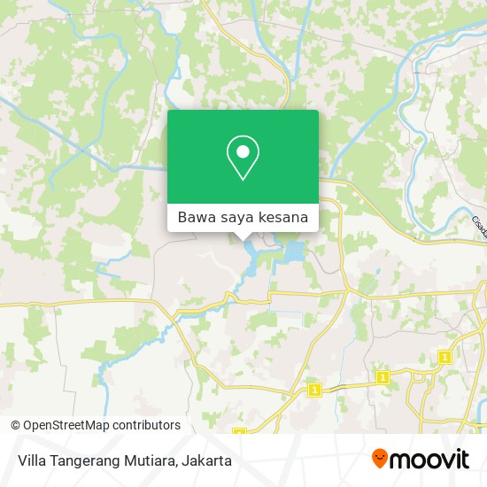 Peta Villa Tangerang Mutiara