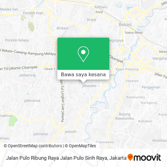 Peta Jalan Pulo Ribung Raya Jalan Pulo Sirih Raya