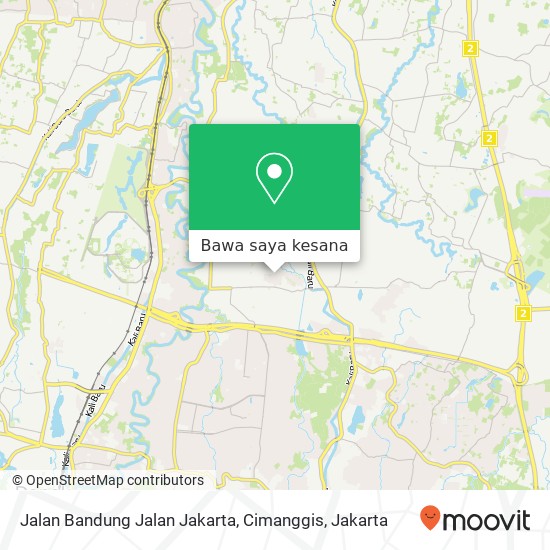 Peta Jalan Bandung Jalan Jakarta, Cimanggis