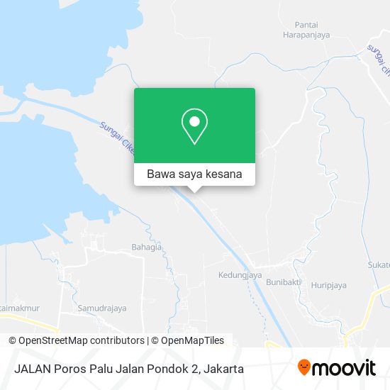 Peta JALAN Poros Palu Jalan Pondok 2, Babelan