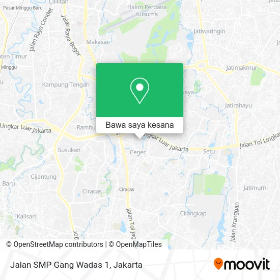 Peta Jalan SMP Gang Wadas 1