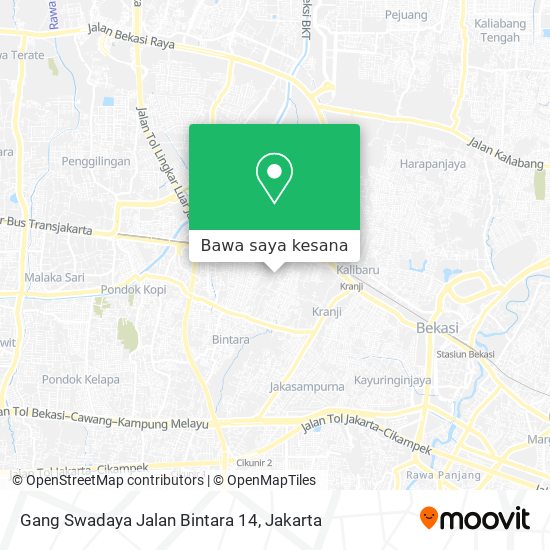 Peta Gang Swadaya Jalan Bintara 14