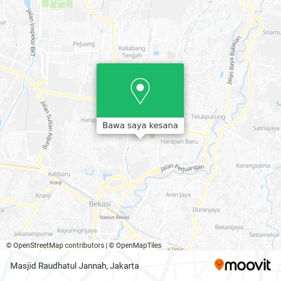 Peta Masjid Raudhatul Jannah