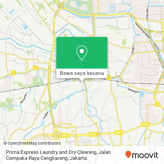 Peta Prima Express Laundry and Dry Cleaning, Jalan Cempaka Raya Cengkareng