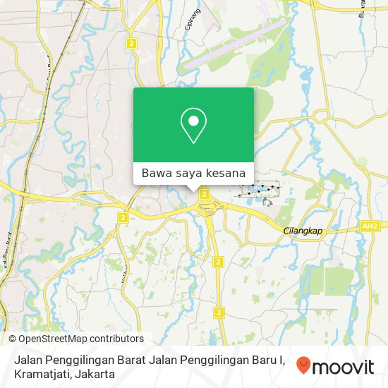 Peta Jalan Penggilingan Barat Jalan Penggilingan Baru I, Kramatjati