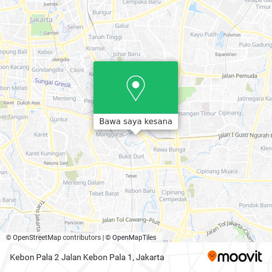 Peta Kebon Pala 2 Jalan Kebon Pala 1